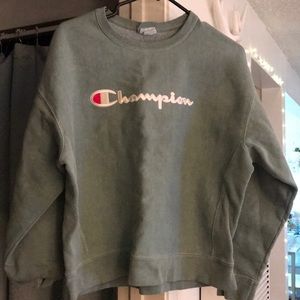 Vintage Champion Crew Neck - Moss Green